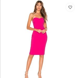 Likely strapless pink dress
